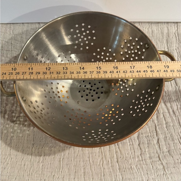 Vintage Copper Colander Made in Portugal - Picture 12 of 13